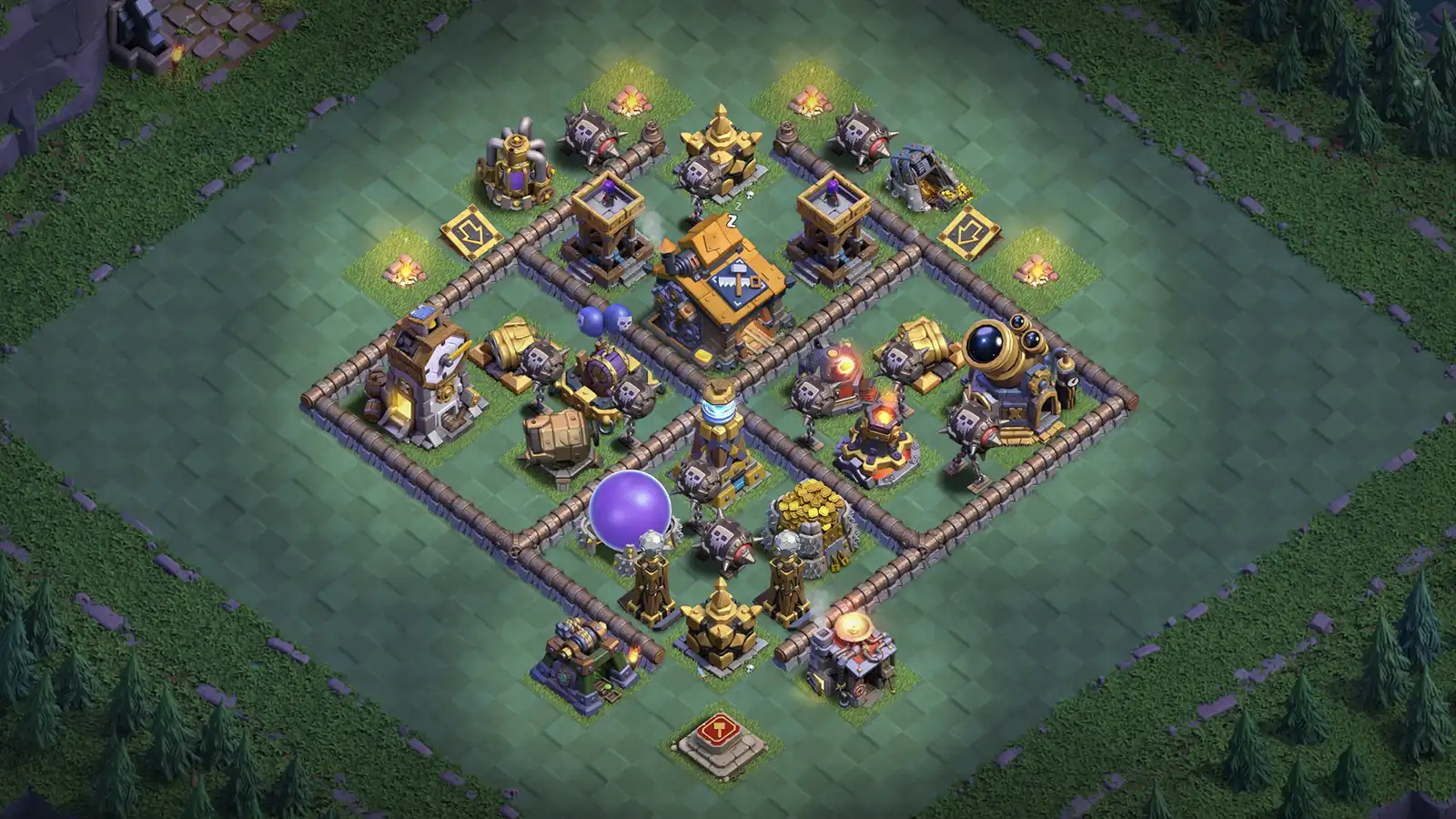 BH10 Anti-3 Base - Clash of Clans