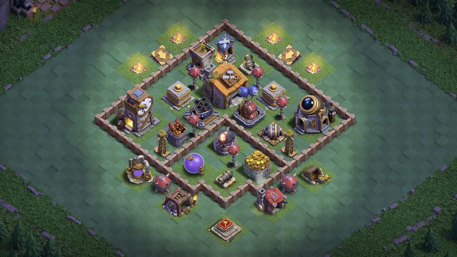 BH6 Heavy Core Anti-2 Base - Stage 1 - ClashBaseLink