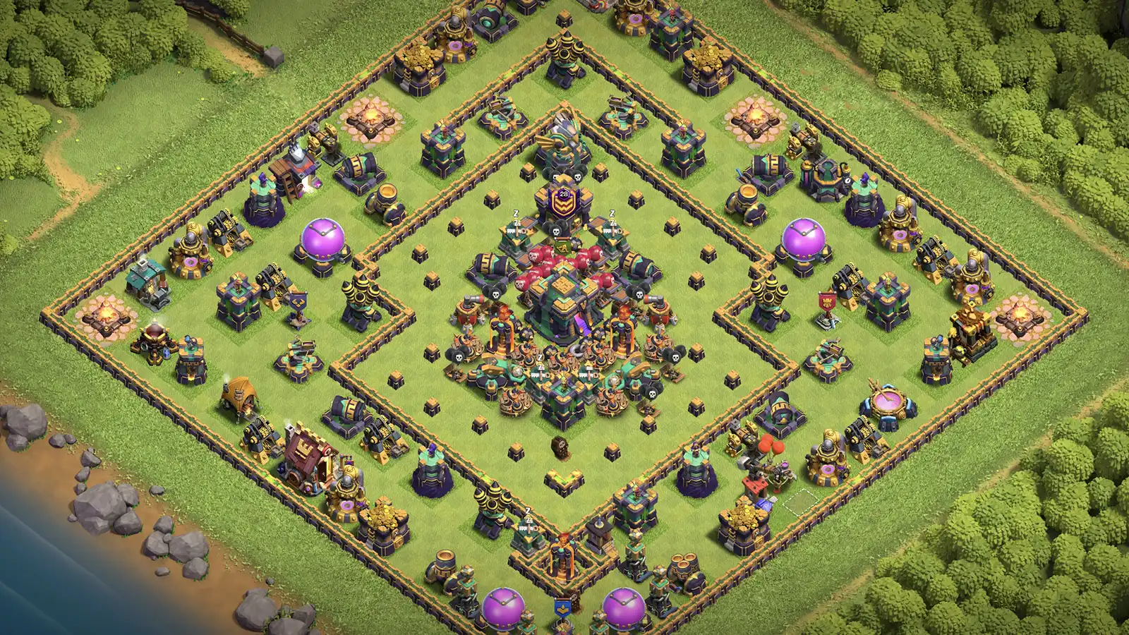 TH14 Anti-2 Trophy Base - ClashBaseLink