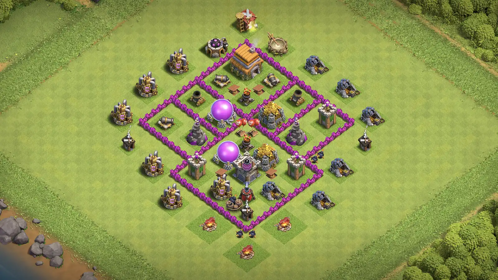 TH6 Anti-3 Farming Base - ClashBaseLink