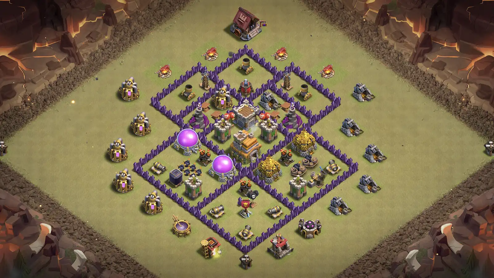 TH7 Anti-2 War Base - ClashBaseLink