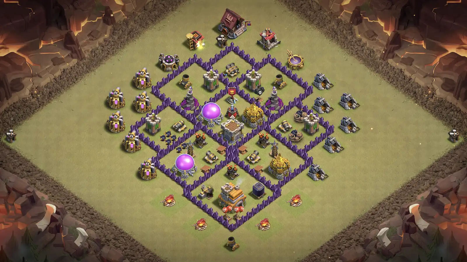 TH7 Anti-3 CWL Base - ClashBaseLink