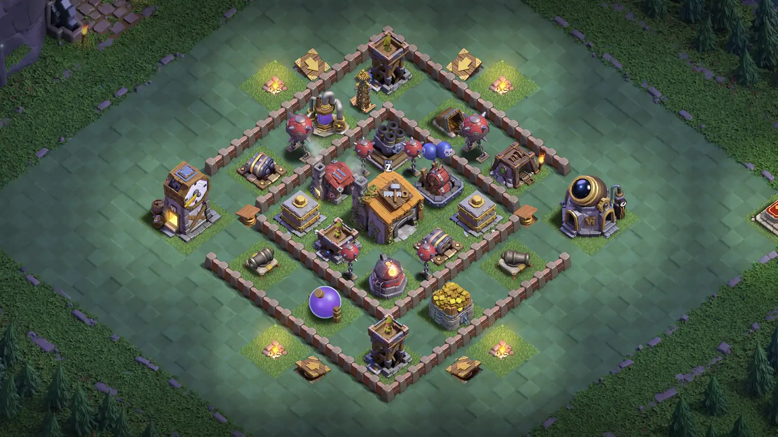 BH6 Anti-2 Open Ring Base - Stage 1 - ClashBaseLink