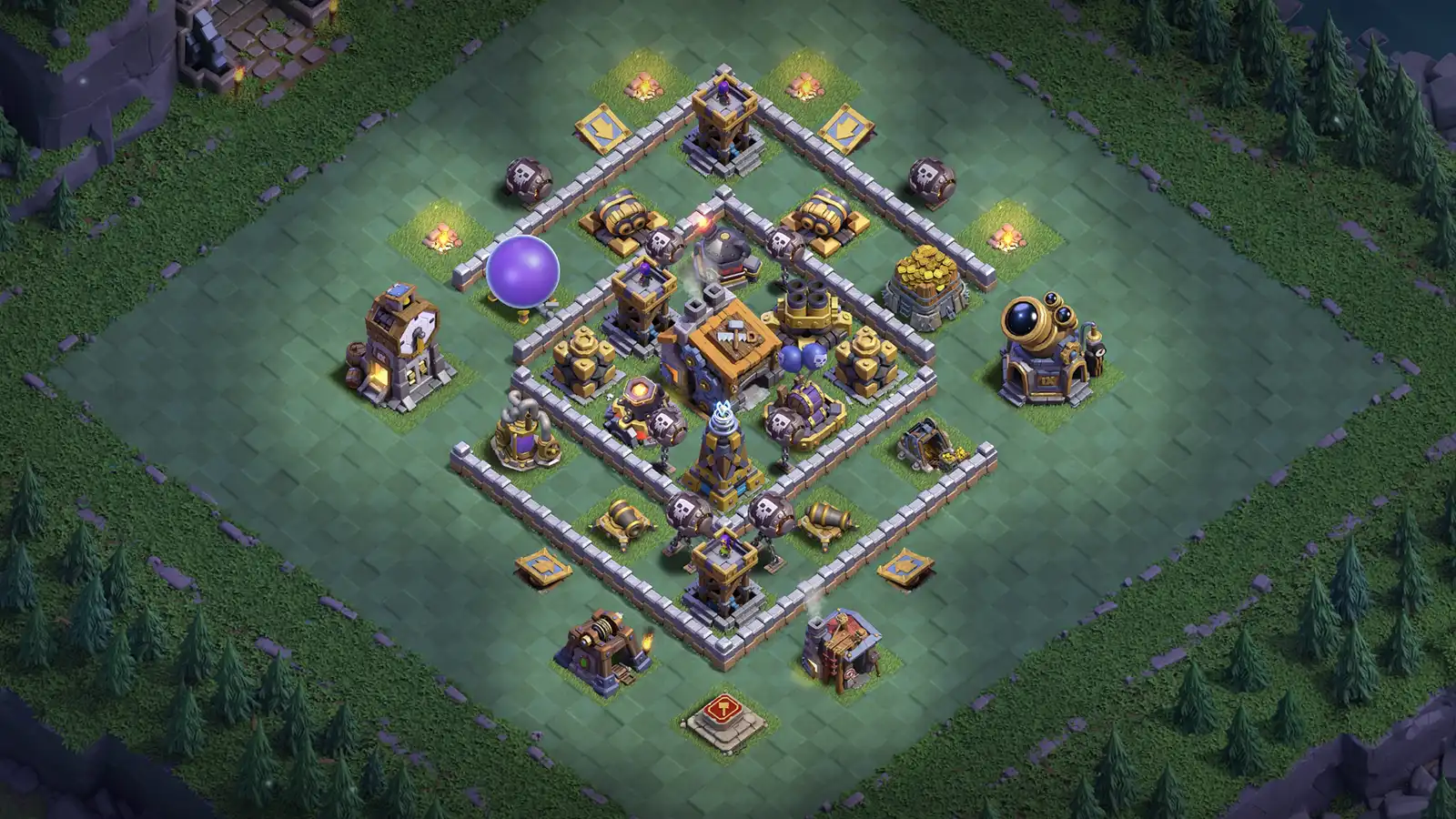 BH9 Anti-2 Open Ring Base Stage 1 - ClashBaseLink