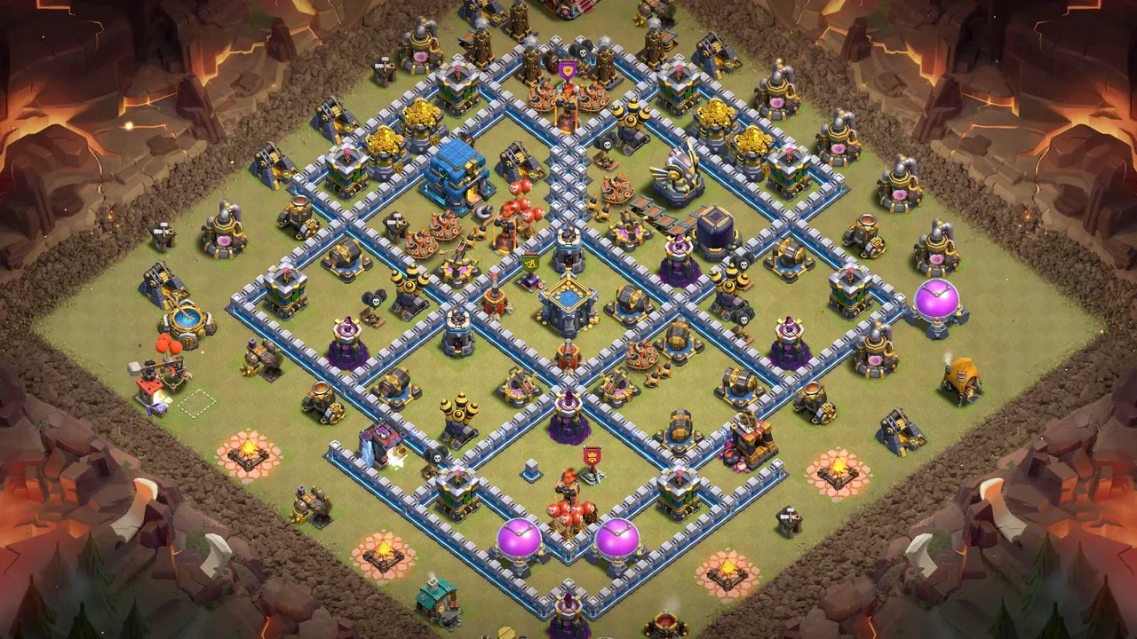 th12 anti 3 star cwl base layout with copy link in clash of clans - coc town hall 16 base