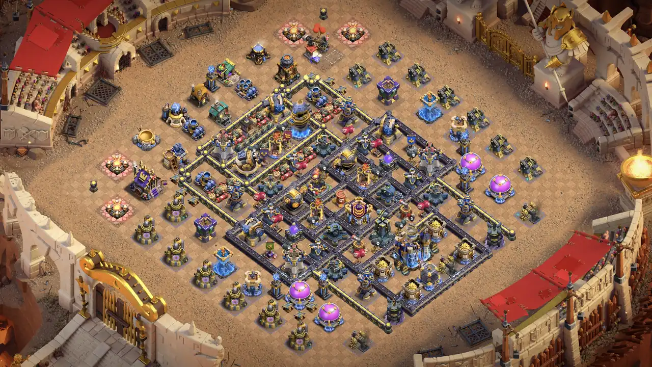 th18 anti 3 star lava launcher cwl base with copy link coc 2026 - clash of clans