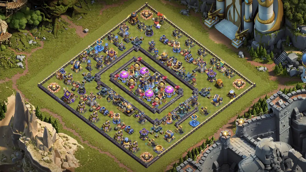 th18 anti 2 star roaster farming base with copy link coc 2026 - clash of clans
