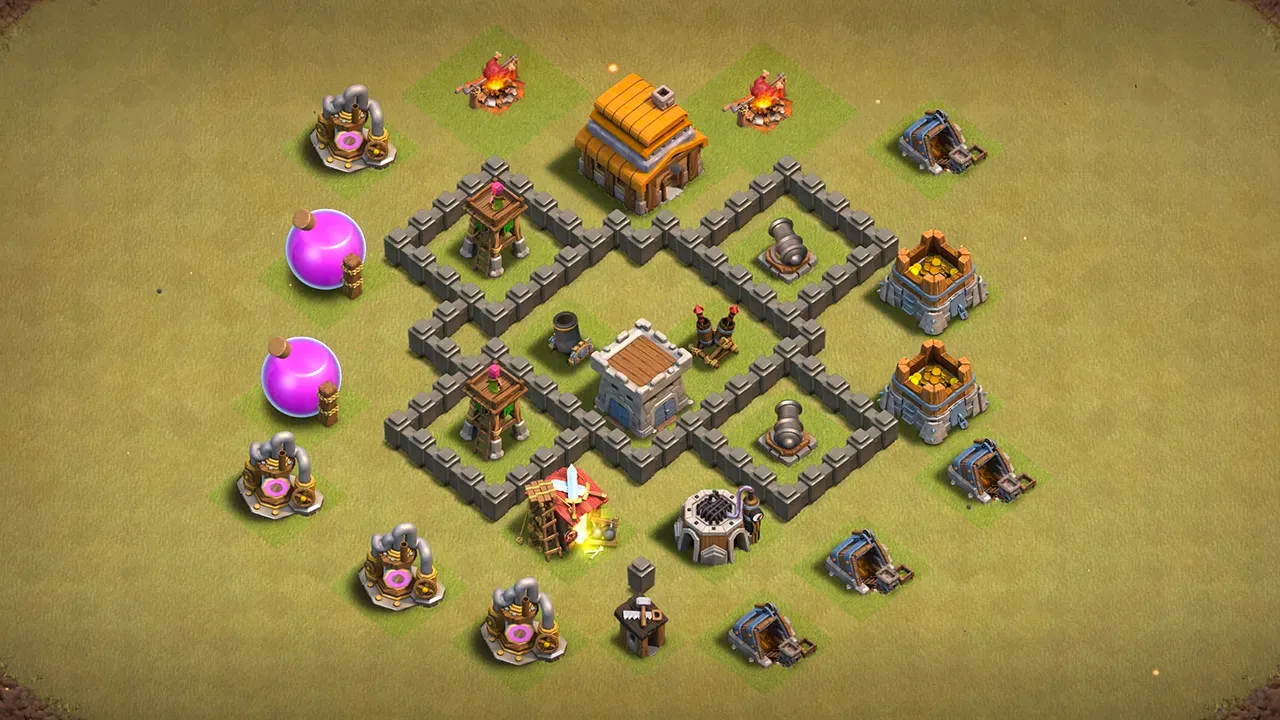 th4 cwl base layout with copy link. anti 3 star design for clash of clans - scout view