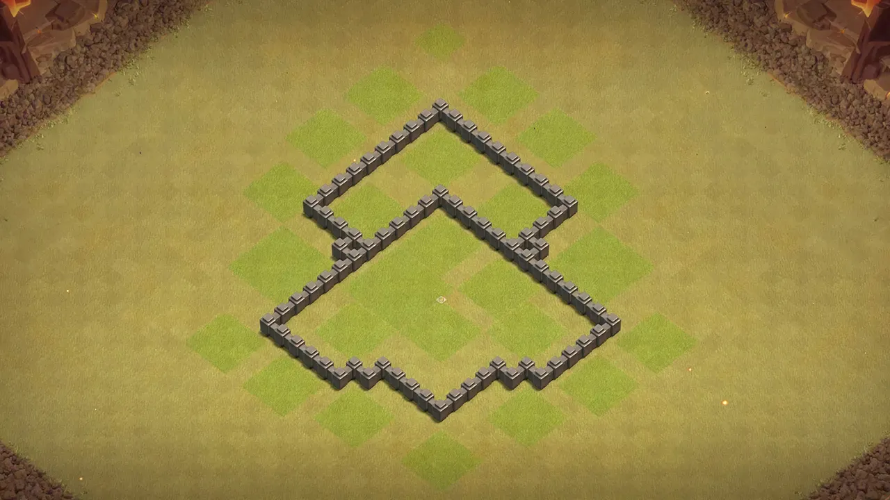 th4 cwl base layout with copy link. anti 3 star design for clash of clans - wall view
