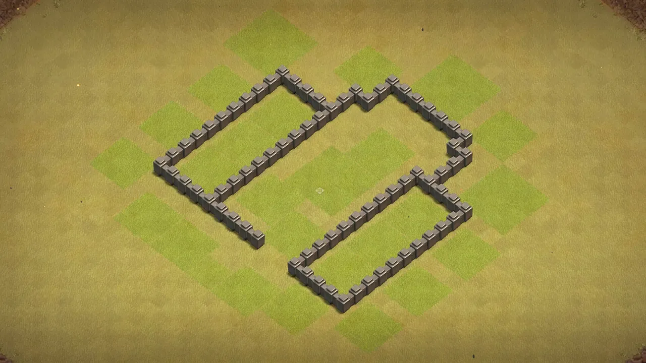 th4 war base layout with copy link. anti 2 star design for clash of clans - wall view