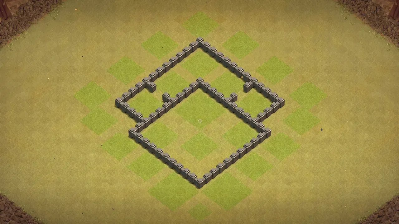 th4 war base layout with copy link. anti 2 star design for clash of clans - wall view