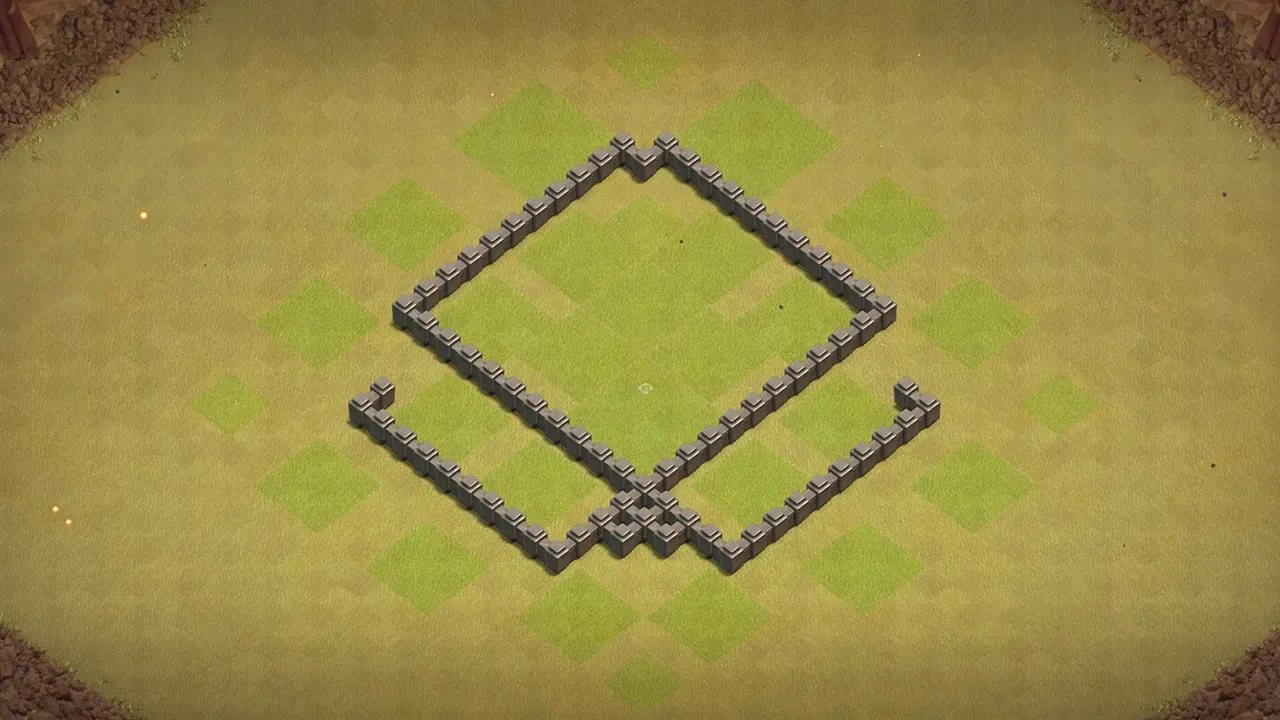 th4 war base layout with copy link. anti 2 star design for clash of clans - wall view