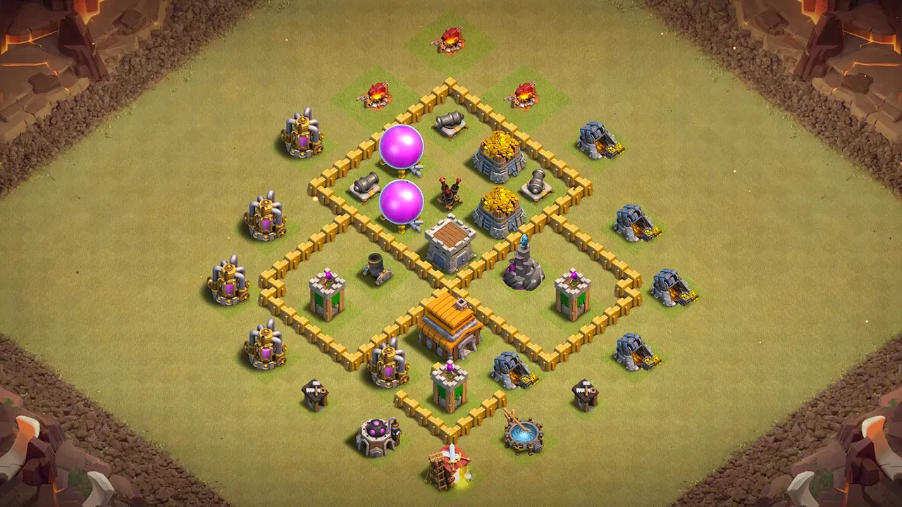 th5 cwl base layout with copy link. anti 3 star design for clash of clans - scout view