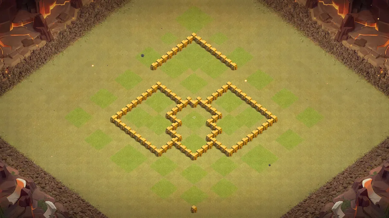 th5 cwl base layout with copy link. anti 3 star design for clash of clans - wall view