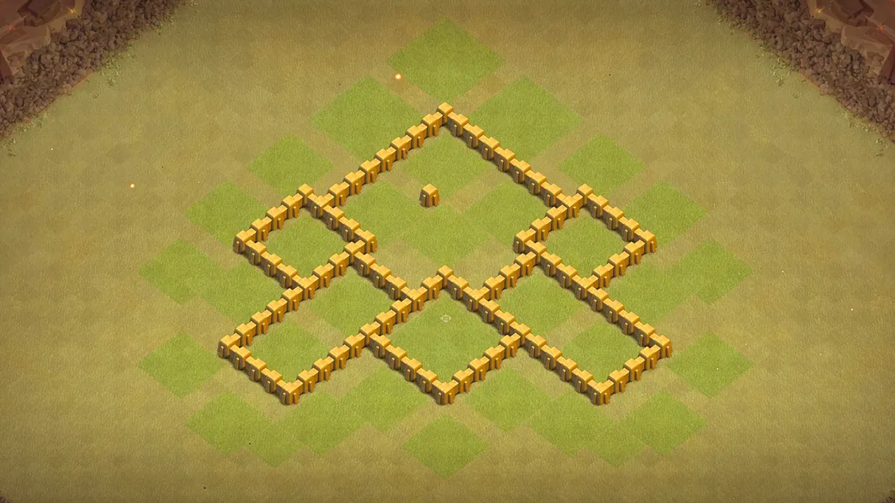 th5 cwl base layout with copy link. anti 3 star design for clash of clans - wall view