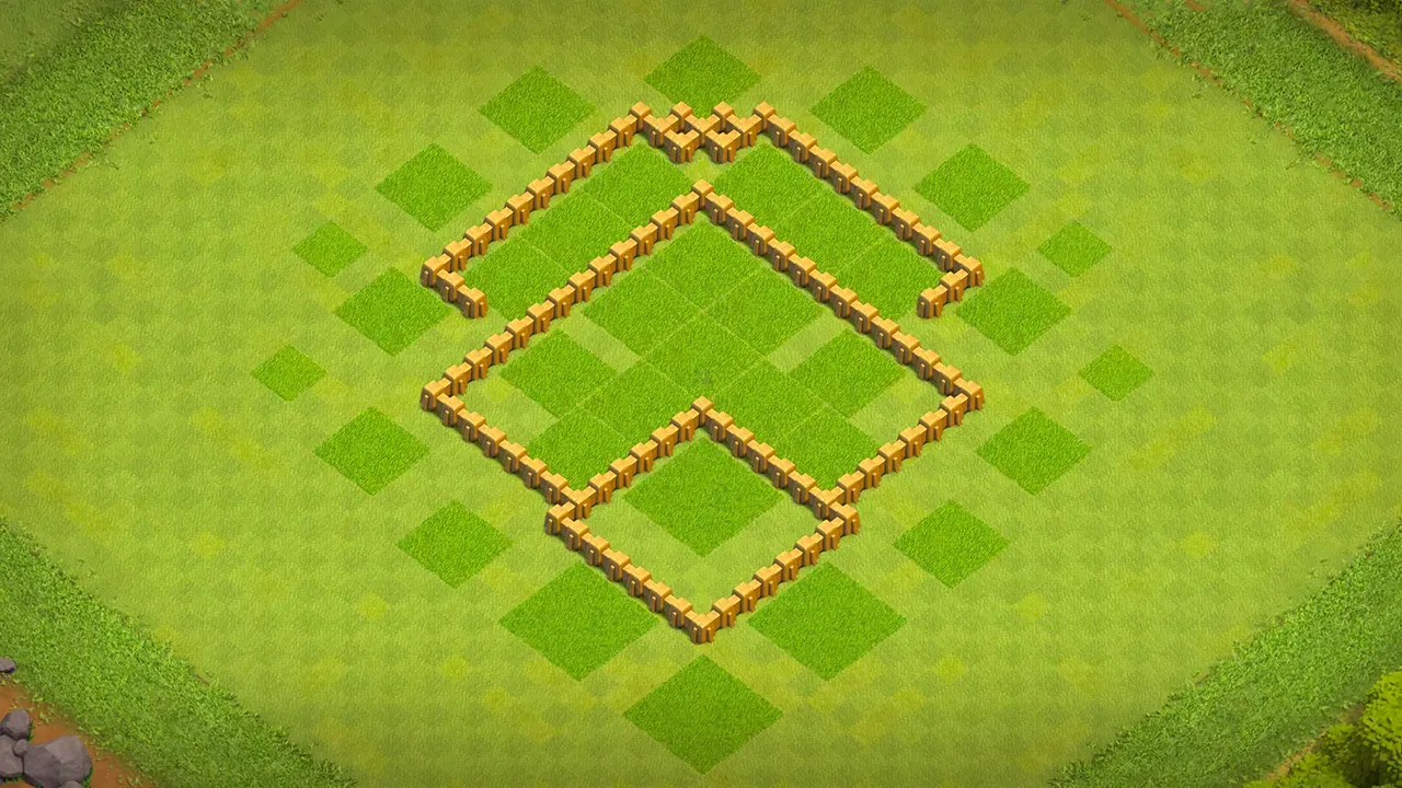 th5 farming base layout with copy link. anti 3 star design for clash of clans - wall view