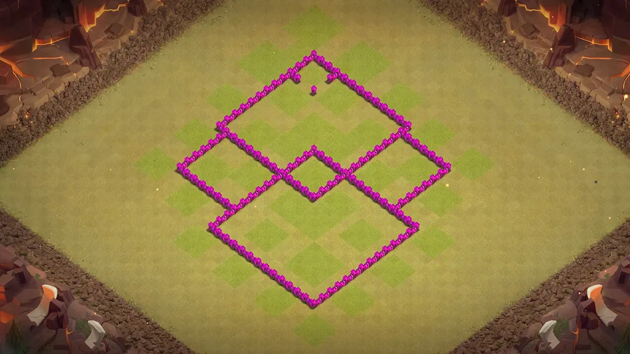 th6 cwl base layout with copy link. anti 3 star design for clash of clans - wall view
