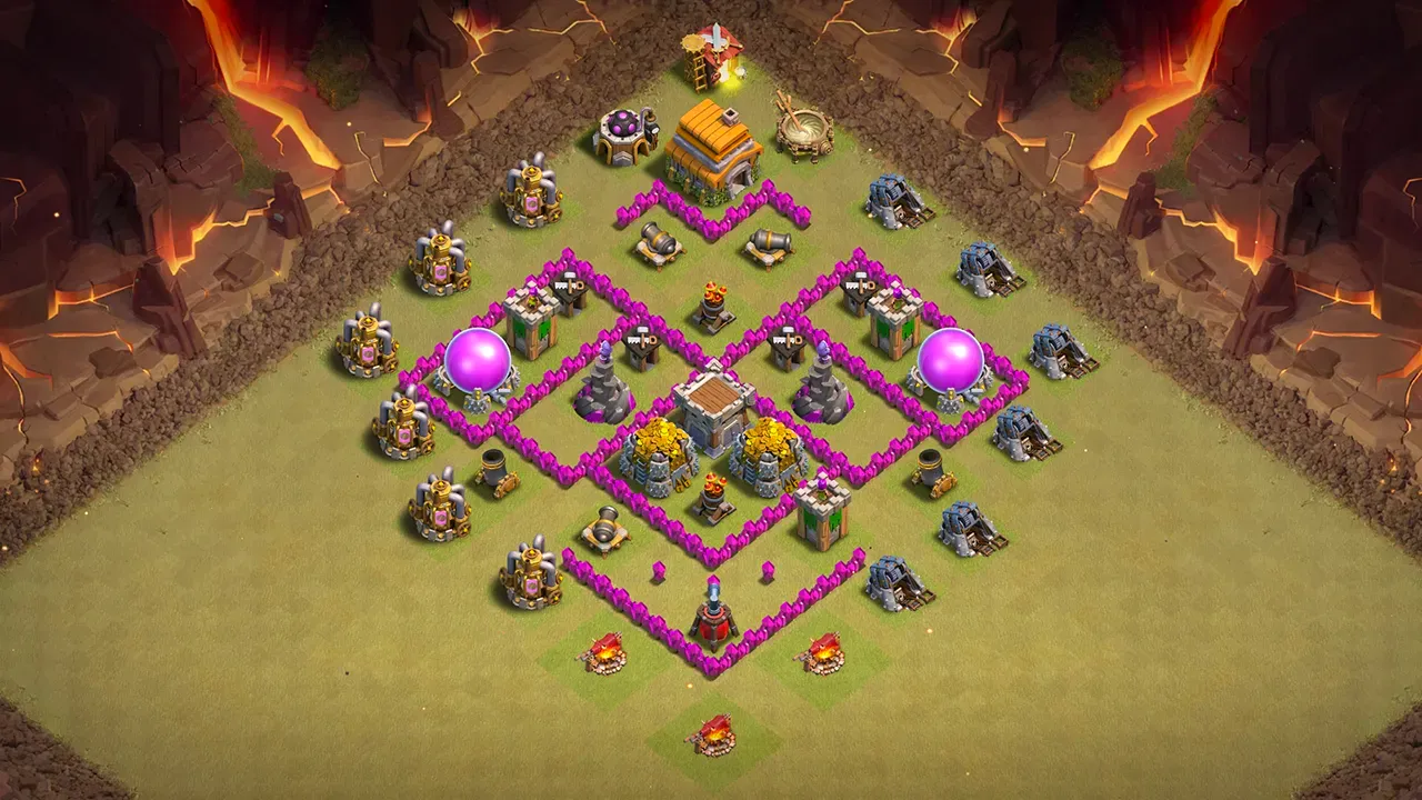 th6 cwl base layout with copy link. anti 3 star design for clash of clans - scout view