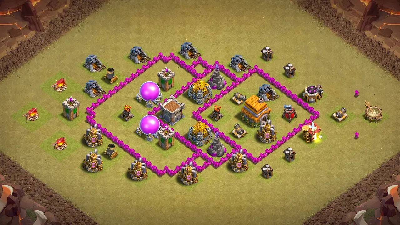 th6 cwl base layout with copy link. anti 3 star design for clash of clans - scout view