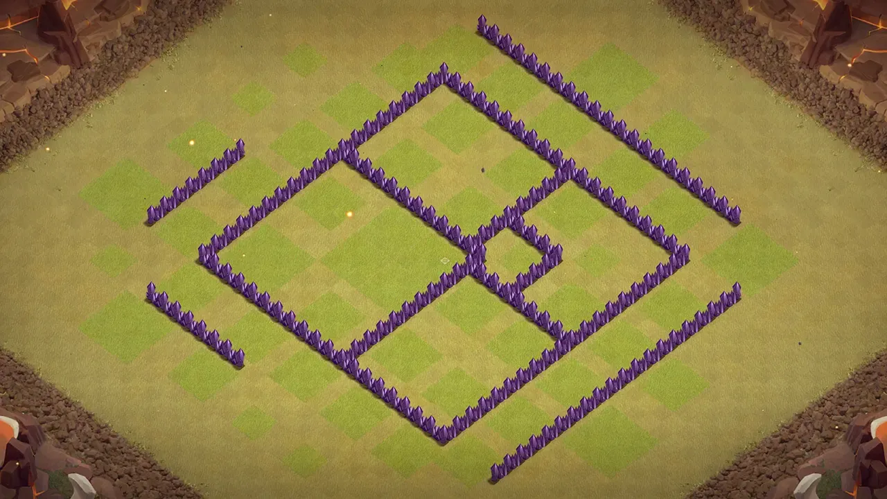th7 cwl base layout with copy link. anti 3 star design for clash of clans - wall view