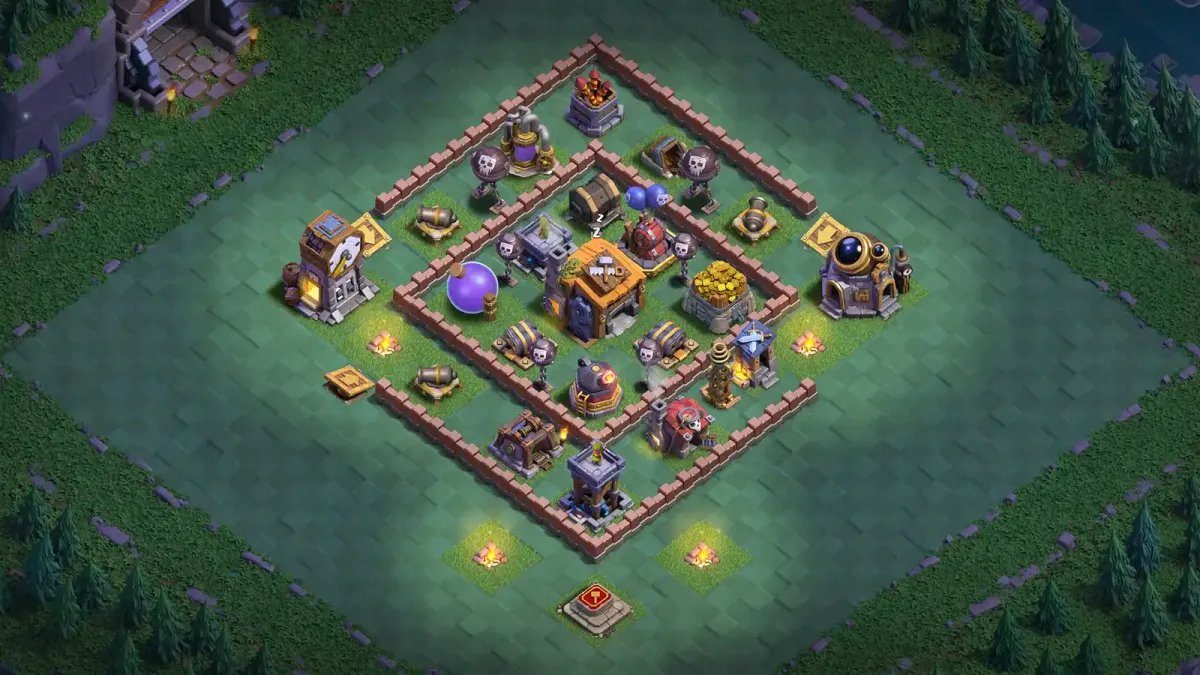 BH7 Anti-2 Open Ring Base Layout