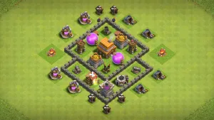 TH4 Anti-2 Farming Base - ClashBaseLink