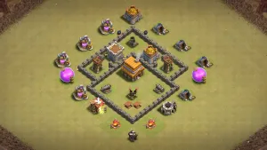 TH4 Anti-2 War Base - Clash Base Link