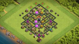 TH8 Anti-3 Farming Base - ClashBaseLink