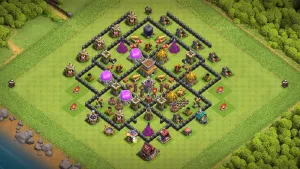 TH8 Anti-2 Trophy Base - ClashBaseLink