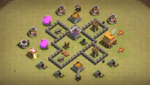 TH4 Anti-3 Asymmetric CWL Base - ClashBaseLink