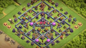 th15 anti 2 star trophy base layout with copy link in clash of clans - coc town hall 16 base