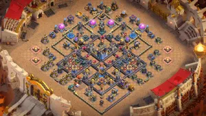 th18 anti 2 star lava launcher war base with copy link coc 2026 - clash of clans