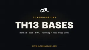 best th13 base base layout with copy links for ranked, war, cwl and farming 2026 - Clash of Clans