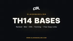 best th14 base base layout with copy links for ranked, war, cwl and farming 2026 - Clash of Clans