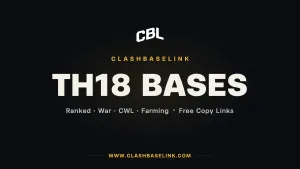 best th18 base base layout with copy links for ranked, war, cwl and farming 2026 - Clash of Clans