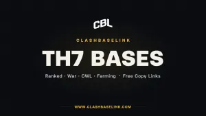 best th7 base base layout with copy links for ranked, war, cwl and farming 2026 - Clash of Clans