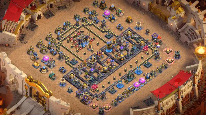 th18 anti 3 star air bombs cwl base with copy link coc 2026 - clash of clans
