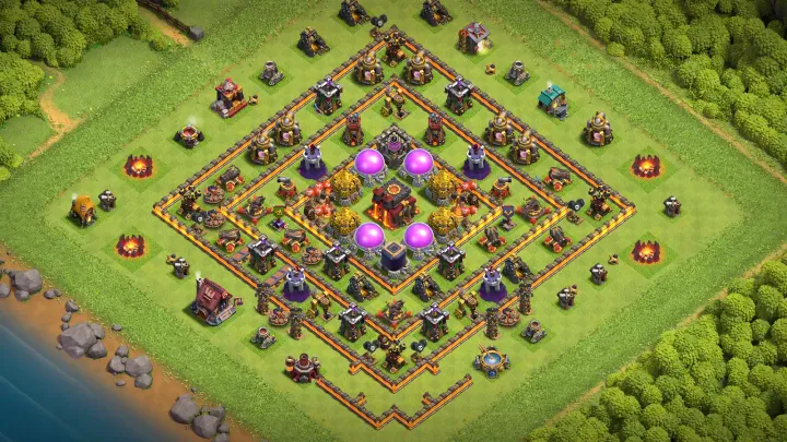 TH10 Anti-2 Farming Base - ClashBaseLink