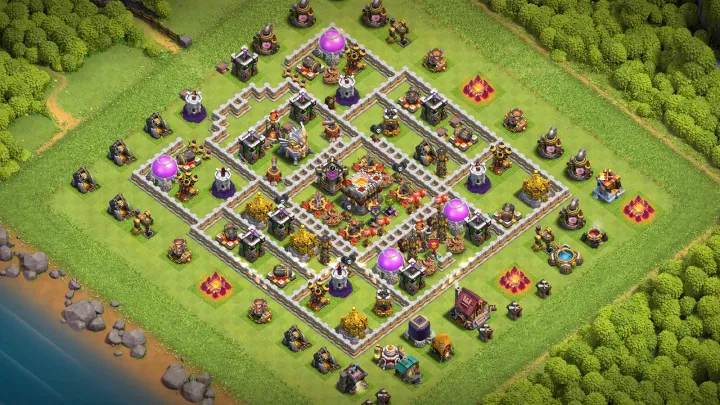 TH11 Anti-2 Trophy Base - ClashBaseLink