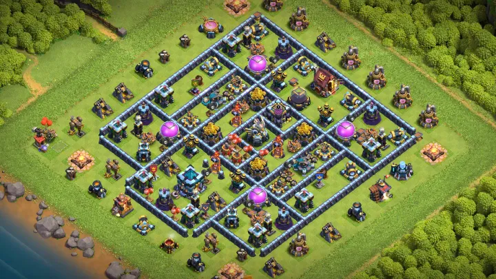 TH13 Anti-3 Farming Base - ClashBaseLink