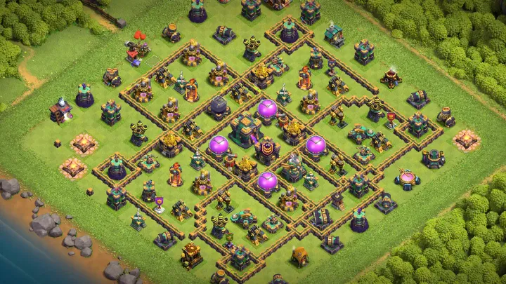 TH14 Anti-3 Farming Base - ClashBaseLink