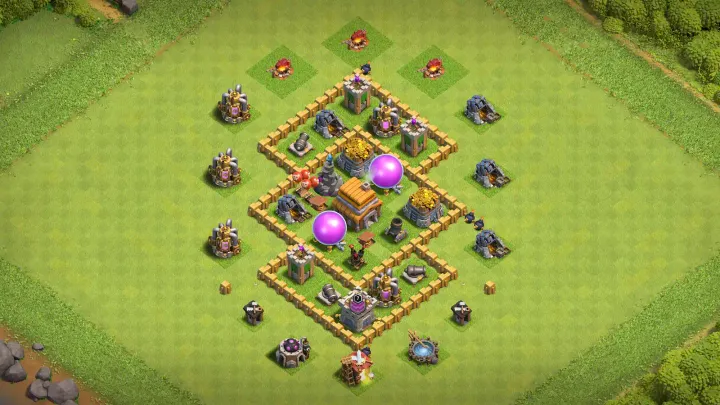 TH5 Anti-2 Trophy Base - ClashBaseLink