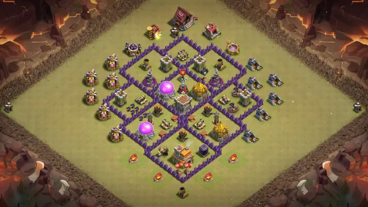 TH7 Anti-3 CWL Base - ClashBaseLink