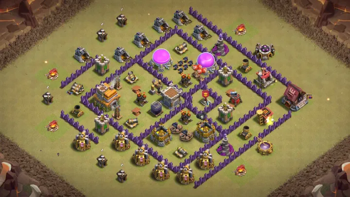 TH7 Anti-Dragon CWL Base - ClashBaseLink