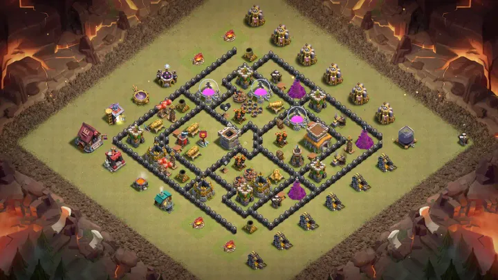 TH8 Anti-Dragon CWL Base - ClashBaseLink
