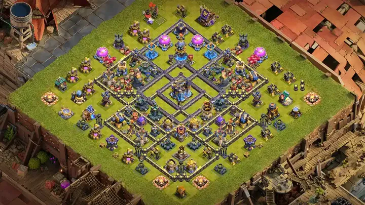 TH18 Anti-2 Hero Bell Ranked Base - ClashBaseLink