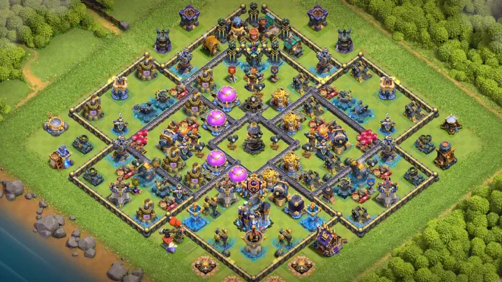 TH18 Anti-3 Bomb Hive Farming Base #2 - ClashBaseLink