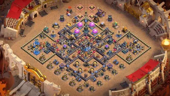TH18 Anti-2 Roaster War Base - ClashBaseLink